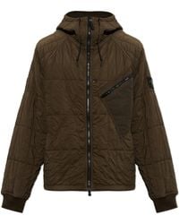 Stone Island - Quilted Jacket With Hood - Lyst