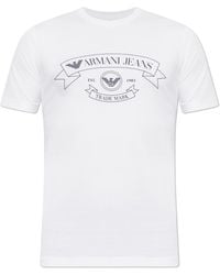 Emporio Armani - T-Shirt With Print - Lyst