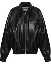 Jil Sander - Leather Jacket - Lyst