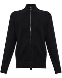 Paul & Shark - Cardigan With A Stand-Up Collar - Lyst