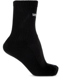 Vetements - Cotton Socks With Logo - Lyst