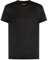 Dolce & Gabbana - Silk T-shirt, - Lyst