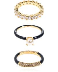 Kate Spade - Set Of Three Rings - Lyst