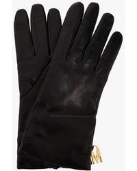 Moschino - Leather Gloves - Lyst