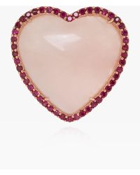 Kate Spade Ring With Motif Of Heart - Pink