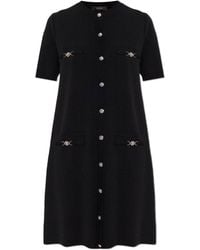 Versace - Dress With Decorative Pockets - Lyst