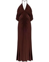 Self-Portrait - Dress With Decorative Draping - Lyst