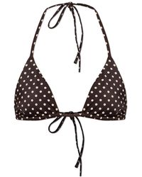Matteau - Polka Dot Bikini Top - Lyst