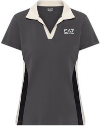 EA7 - Polo With Printed Logo - Lyst