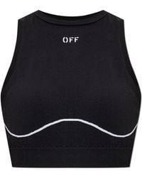 Off-White c/o Virgil Abloh - Short Top With Logo - Lyst