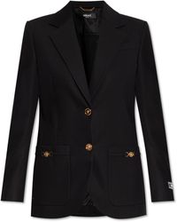 Versace - Blazer Made Of Combined Materials - Lyst