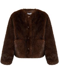 Stand Studio - 'Siena' Faux Fur Jacket - Lyst