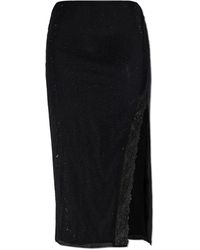 Self-Portrait - Skirt With Shimmering Appliqués - Lyst
