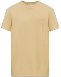Balmain - T-Shirt With Embroidered Logo - Lyst