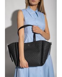 MICHAEL Michael Kors Leather 'freya' Shopper Bag in Black | Lyst