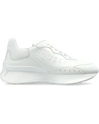 McQueen - Leather Sports Shoes With Logo - Lyst