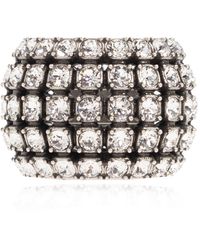 Balenciaga - 'glam' Crystal-embellished Ring, - Lyst