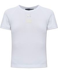 Dolce & Gabbana - T-Shirt With Logo Patch - Lyst