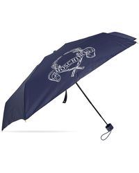 Moschino - Small Folding Umbrella With Logo - Lyst