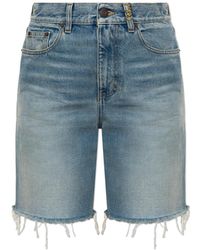 Chloé - Jeans Shorts With A 'Vintage' Effect - Lyst
