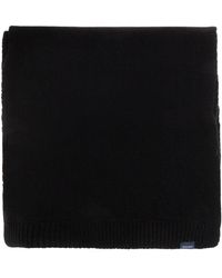 Woolrich - Wool Scarf With Logo - Lyst