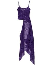 DSquared² - Transparent Dress With Decorative Pattern - Lyst