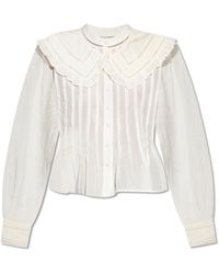 AllSaints - Shirt With Detachable Collar 'Olea' - Lyst