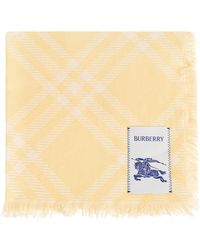 Burberry - Scarf With Logo Patch - Lyst