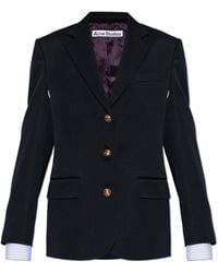 Acne Studios - Wool Jacket With Open Lapels - Lyst
