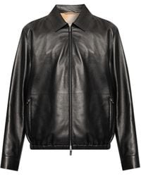 Ferragamo - Leather Jacket - Lyst