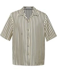 Versace - Silk Shirt With "The Meandros" Print - Lyst