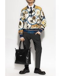 Dolce & Gabbana - Silk Bomber Jacket - Lyst