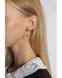 Tory Burch - Eleanor Gold-plated Hoop Earrings - Lyst