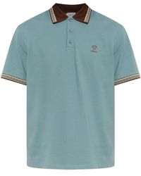 Versace - Polo Shirt With Embroidered Logo - Lyst