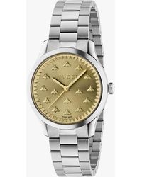 Gucci - Ya1265035 G-timeless Stainless-steel Quartz Watch - Lyst