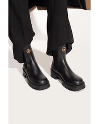 Versace - Leather Chelsea Boots - Lyst
