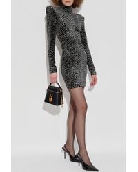 Balmain - Dress With Animal Print - Lyst