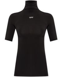 Off-White c/o Virgil Abloh - Fitted Top With Stand-Up Collar - Lyst