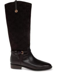 MICHAEL Michael Kors - Leather Boots 'Beverly Flat' - Lyst