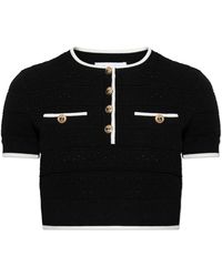 Self-Portrait - Top With Lurex Thread - Lyst