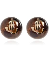 Jimmy Choo - Earrings With Logo - Lyst