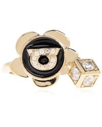 Ferragamo - Ring With A Shimmering Crystal - Lyst