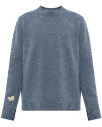 Valentino Garavani - Wool Sweater With A Crew Neck - Lyst