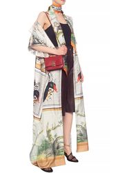 Burberry Silk Poncho Multicolour