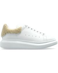 McQueen - Sports Shoes With A Furry Heel Tab - Lyst
