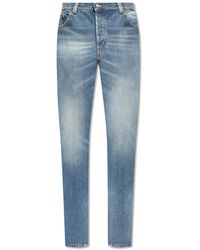 Saint Laurent - Jeans With Slightly Tapered Legs, - Lyst
