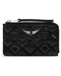 Zadig & Voltaire - Quilted Leather Wallet - Lyst