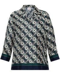 CASABLANCA - Silk Shirt With Monogram - Lyst