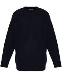 Jil Sander - Wool Sweater With A Crew Neck - Lyst