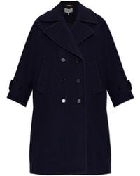 Chloé - Double-Breasted Wool Coat - Lyst